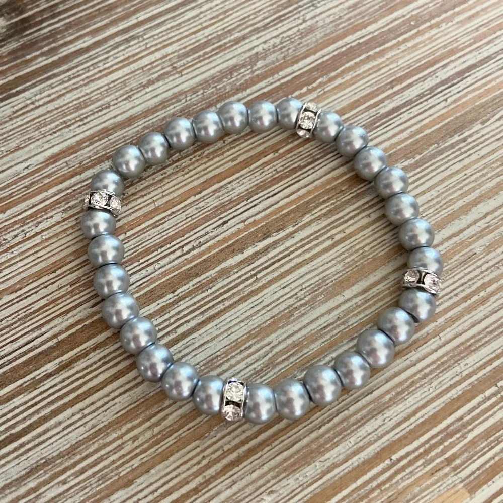 Silver Swarovski Pearl Bracelet